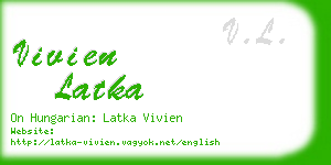 vivien latka business card
